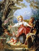 Jean-Honore Fragonard The Blind man bluff game oil